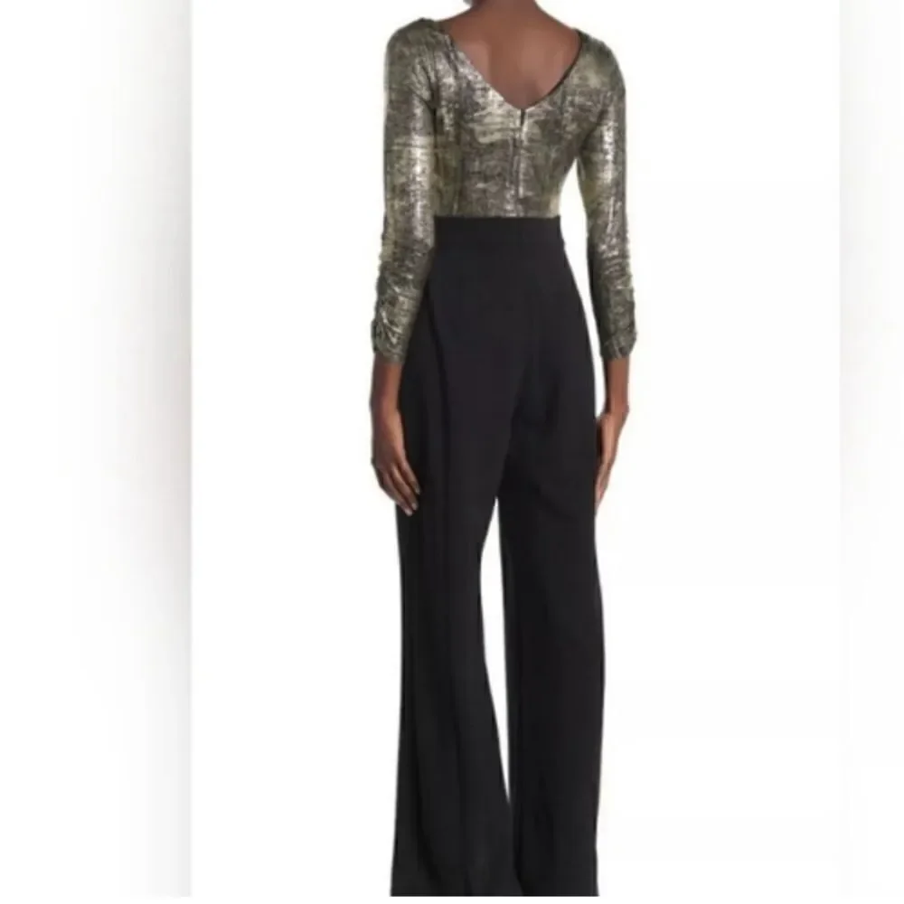 Vince Camuto Black And Gold Jumpsuit size 4 EUC (worn once only)
